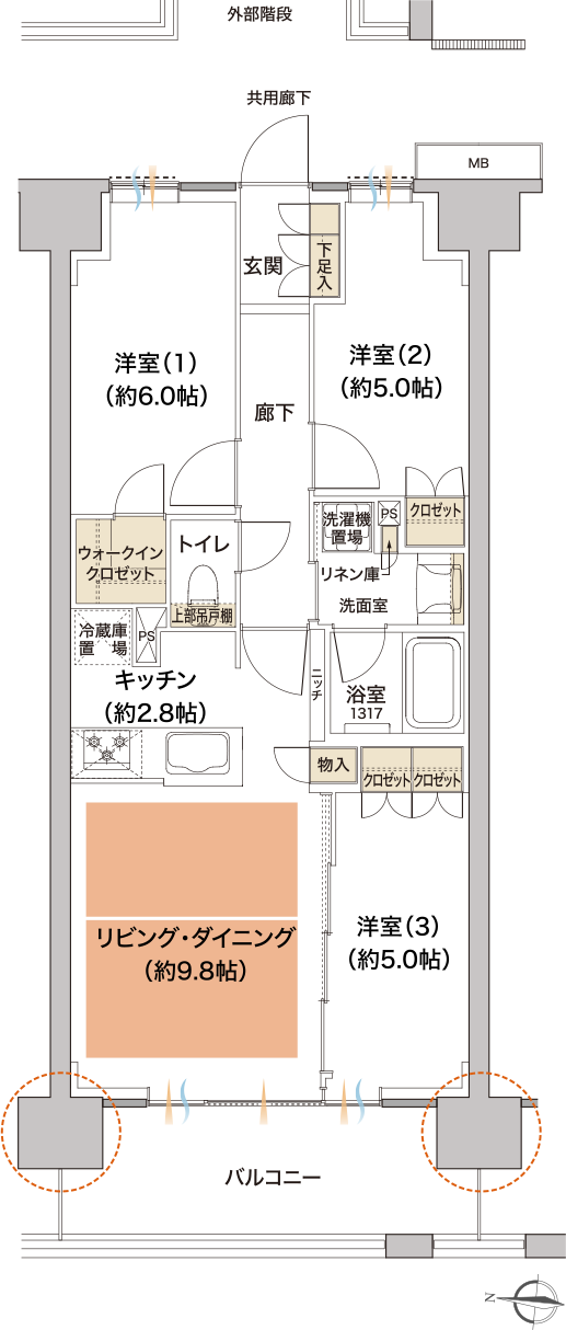 W-Dtype図面