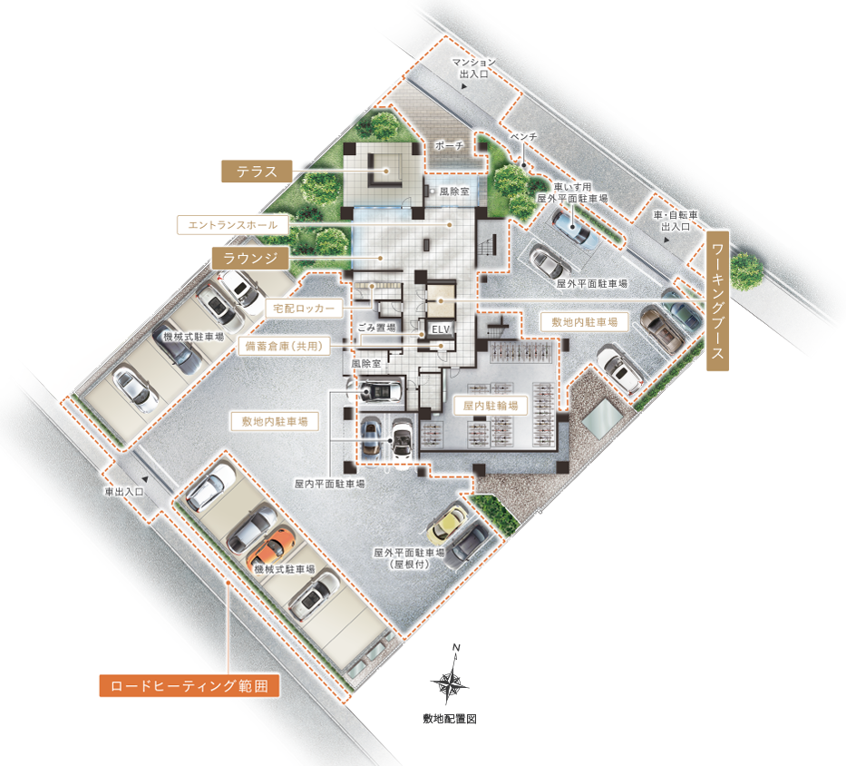 敷地配置図