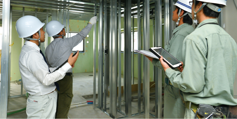 工事段階での工程内検査の実施