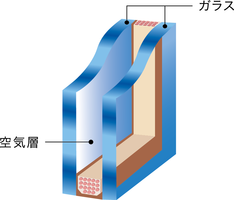 断熱性の高い複層ガラス