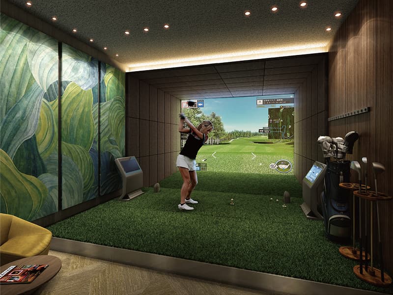 ゴルフシミュレーションルーム完成予想CG