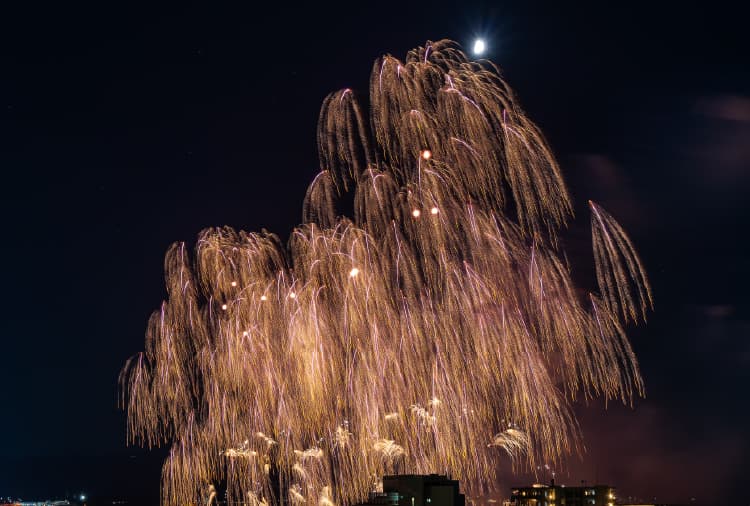 松江水郷祭2025 湖上花火大会写真