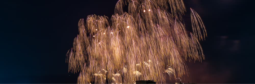 松江水郷祭2025 湖上花火大会写真