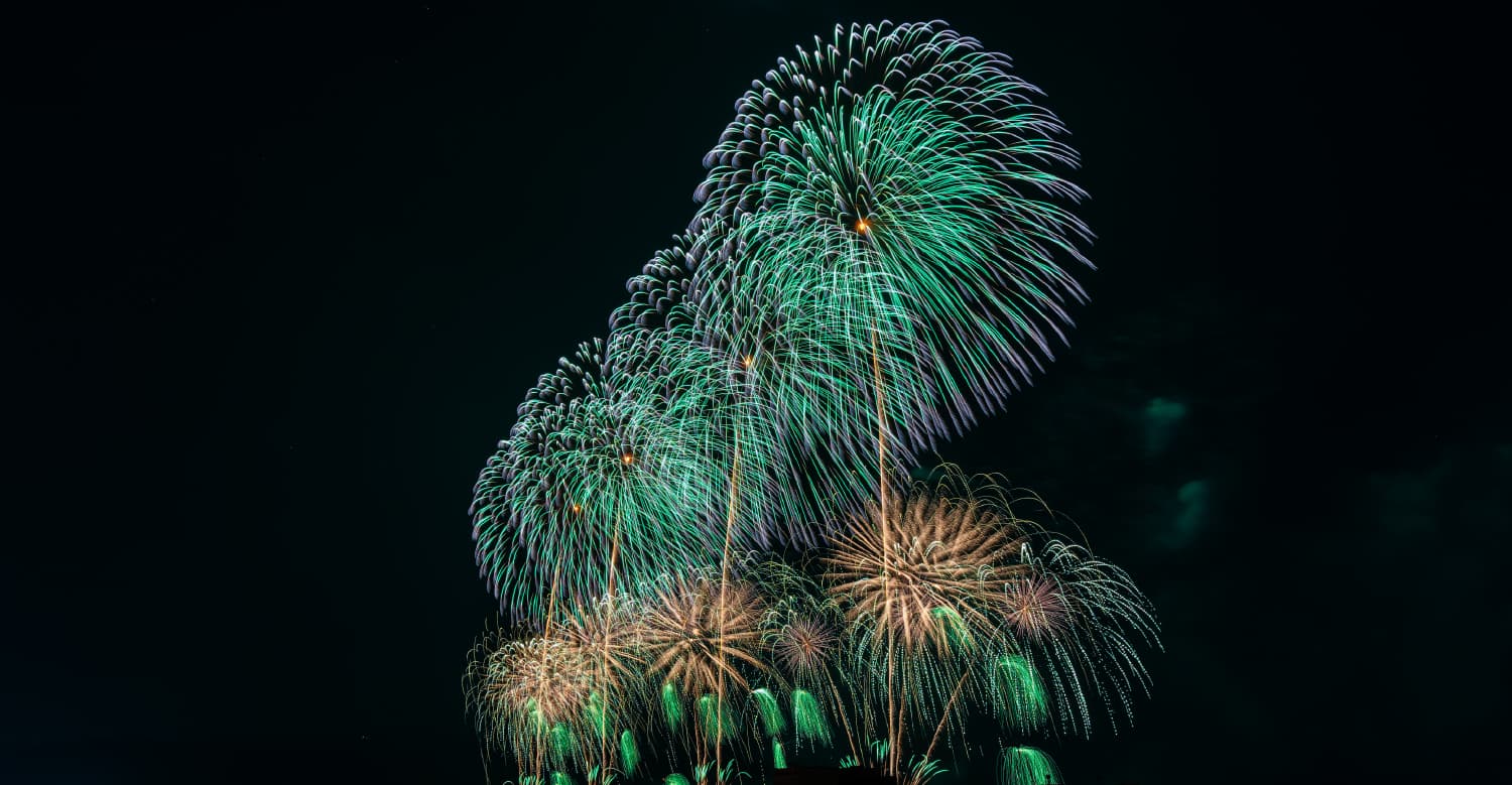 松江水郷祭2025 湖上花火大会写真