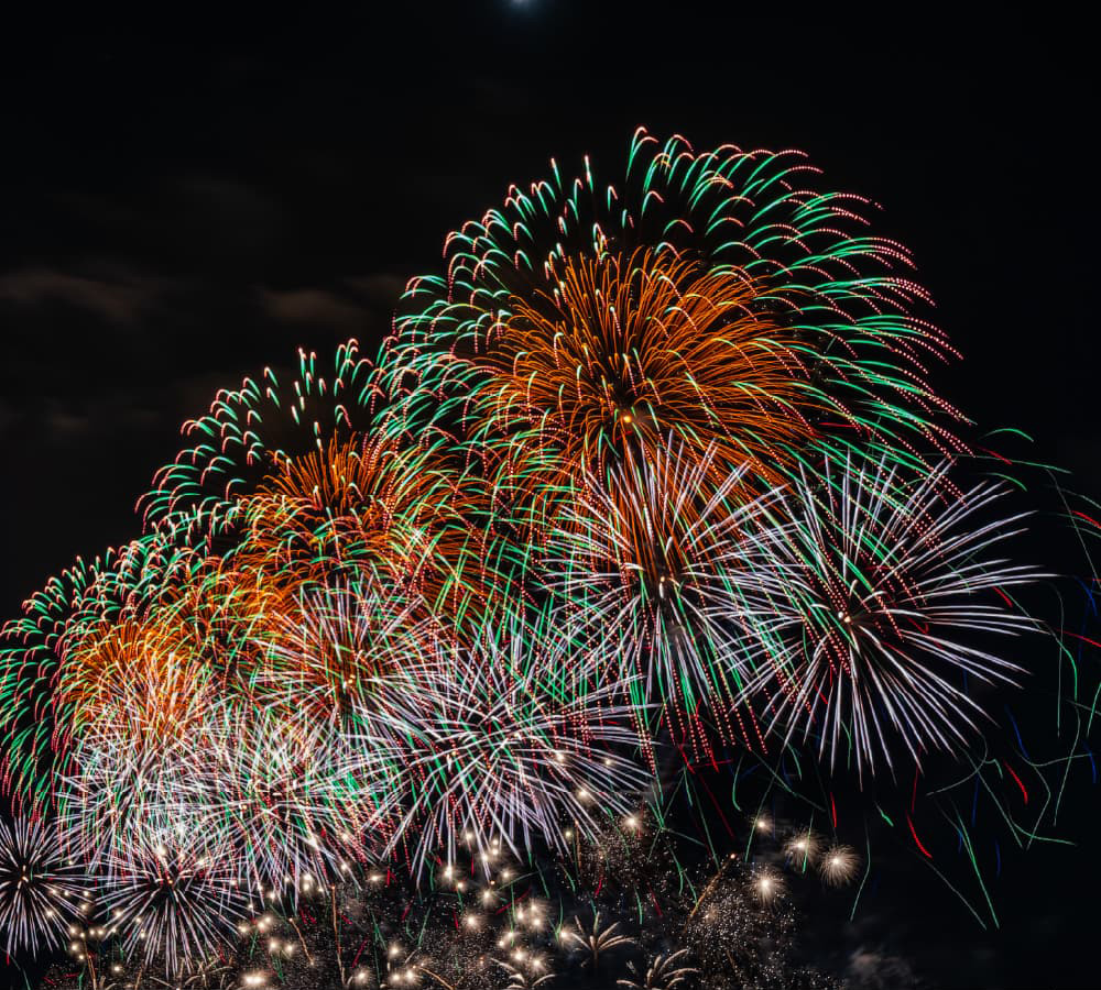 松江水郷祭2025 湖上花火大会写真