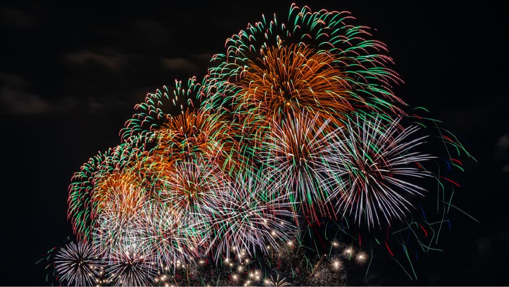 松江水郷祭2025 湖上花火大会写真