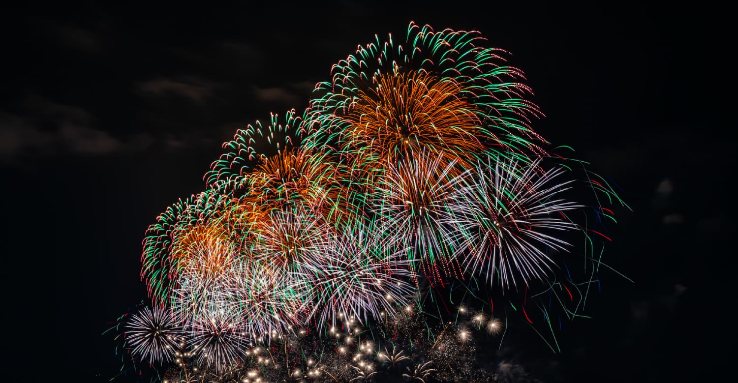 松江水郷祭2025 湖上花火大会写真