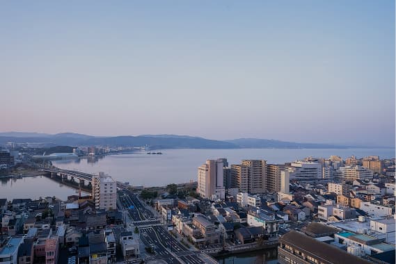 松江湾（昼間）