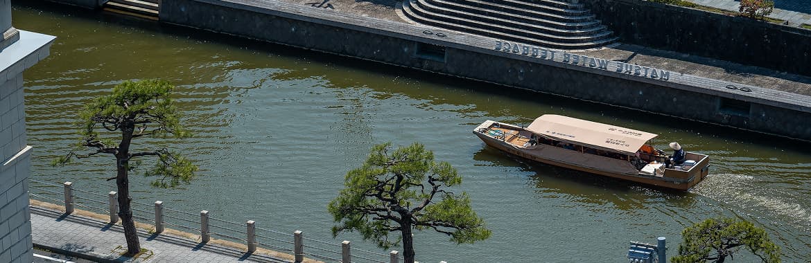 松江城のお堀