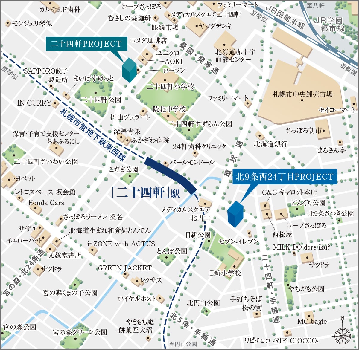 現地案内図｜未来区24プロジェクト【公式】｜タカラレーベンの新築分譲