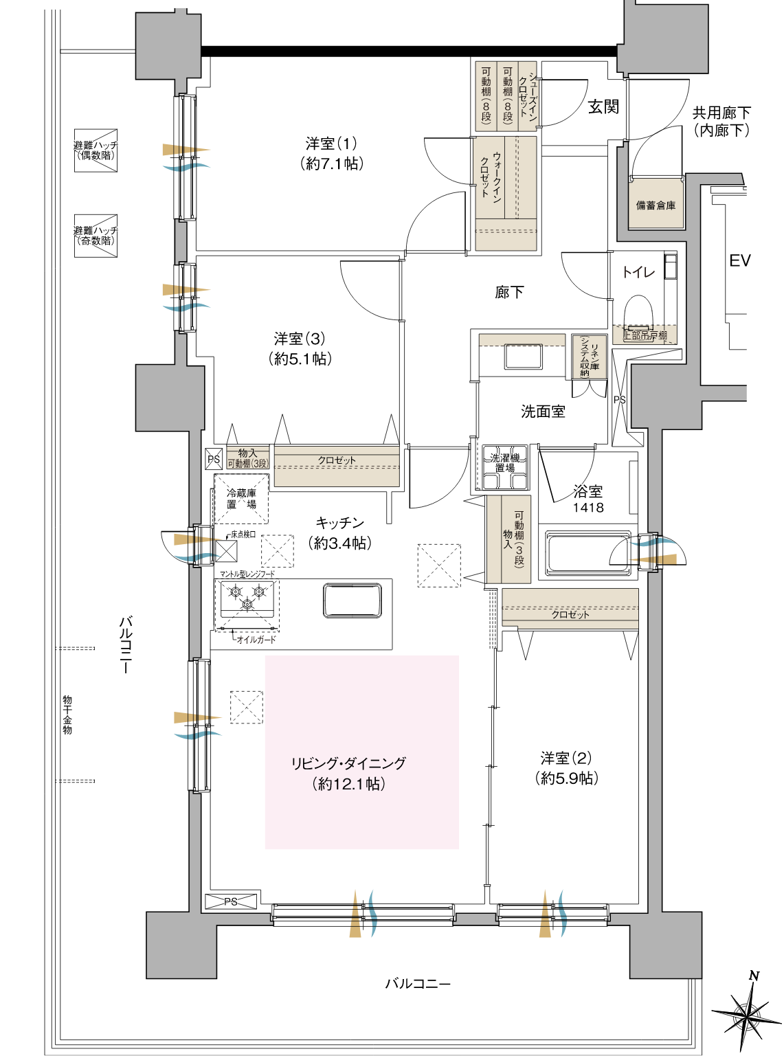 Ltype間取り