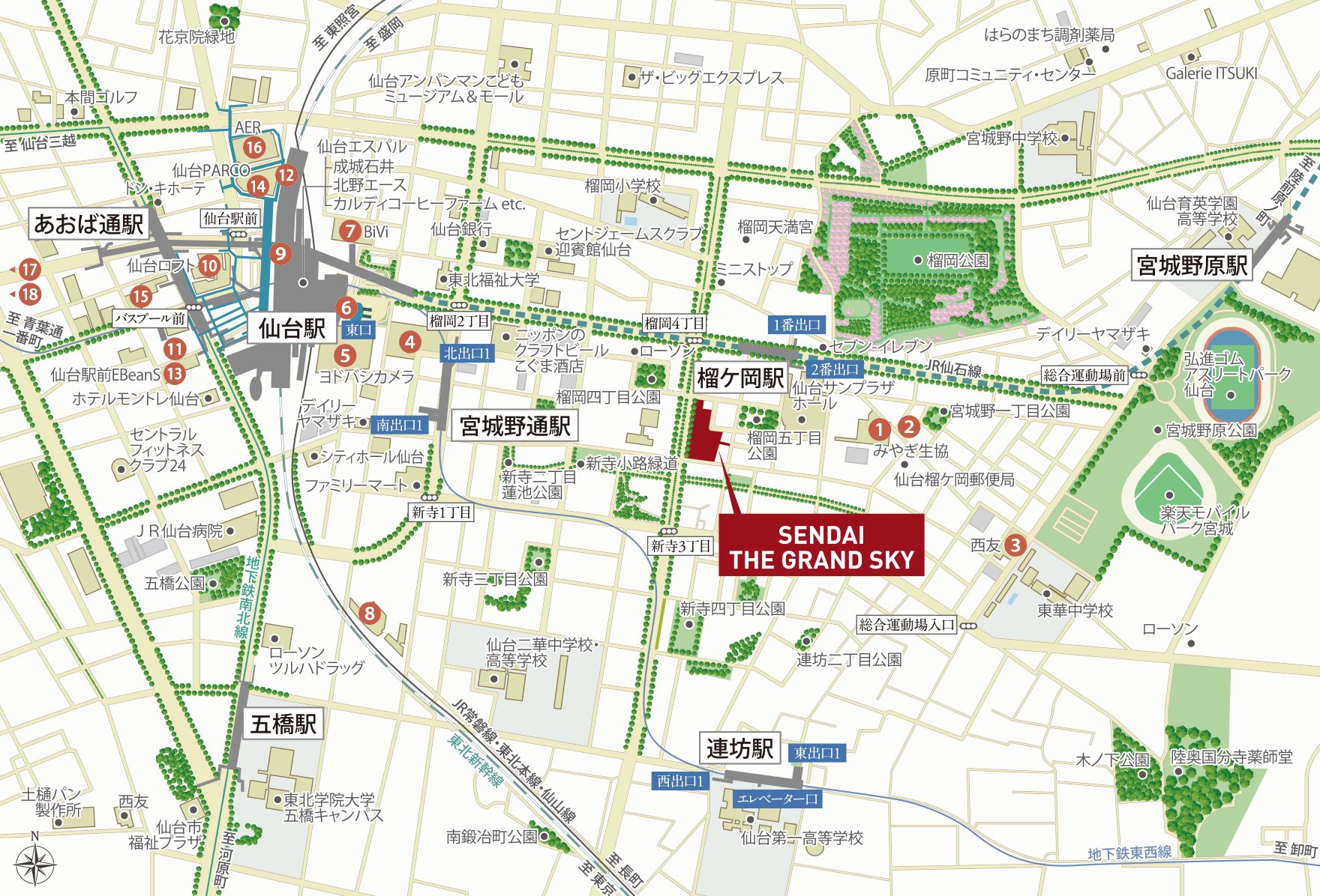 商業施設マップ